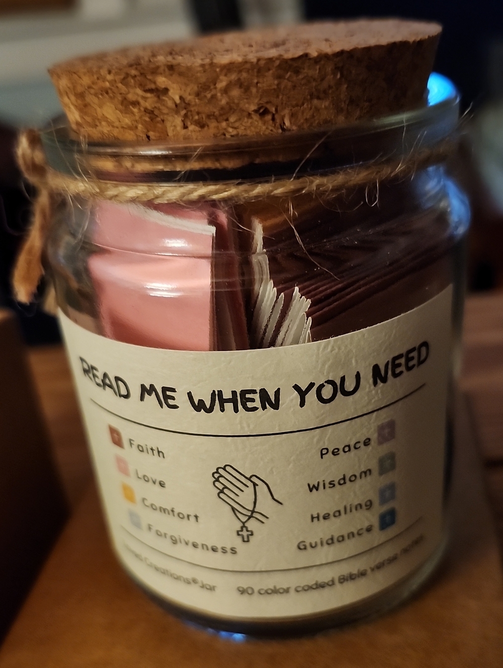 Love Creations, New 90 Bible Verses In A Jar To Use As Needed.